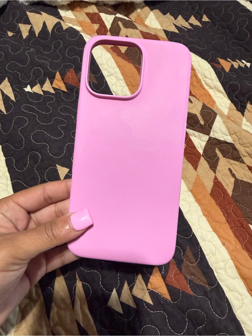 Pink Silicone IPhone 16 Pro Max Phone Case